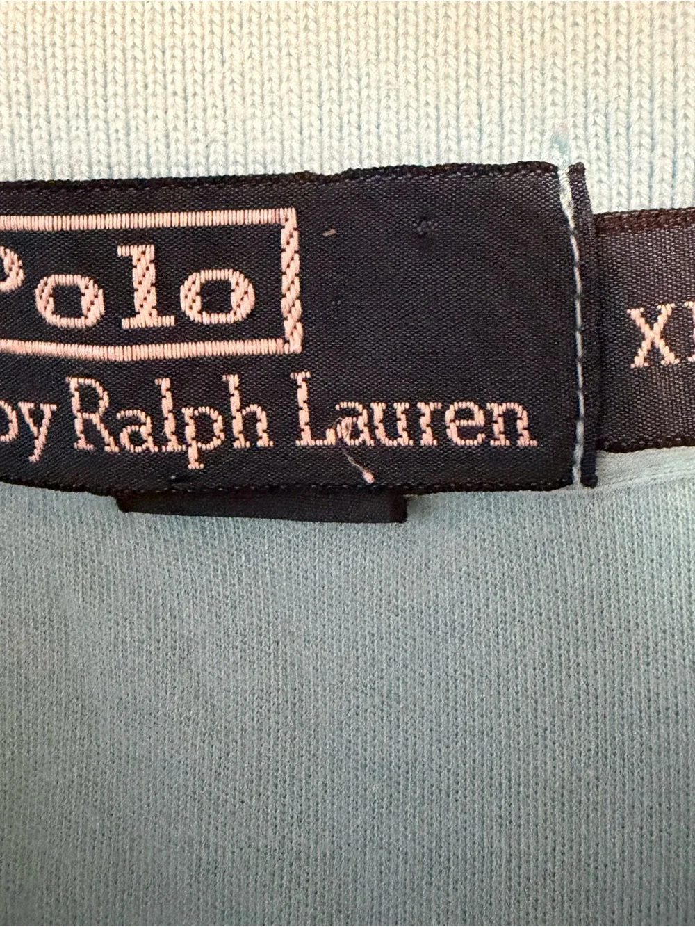 Ralph Lauren Light Blue Polo with Orange Pony